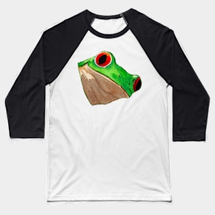 Green and red frog "HELLO" v2 Baseball T-Shirt